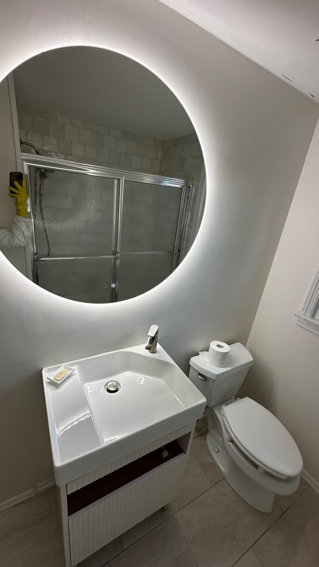 Bathroom vanity after Chavez & Company deep clean